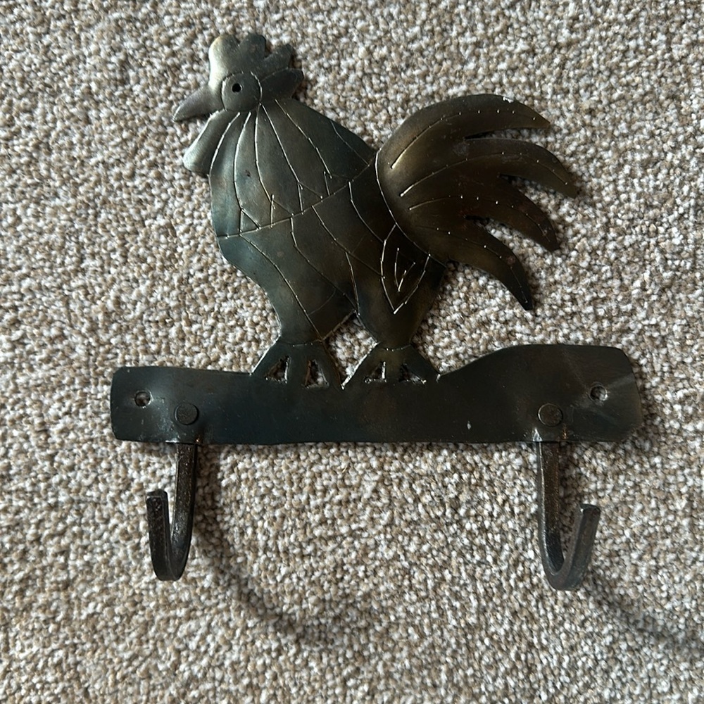 Kitchen Rooster Towel Rack